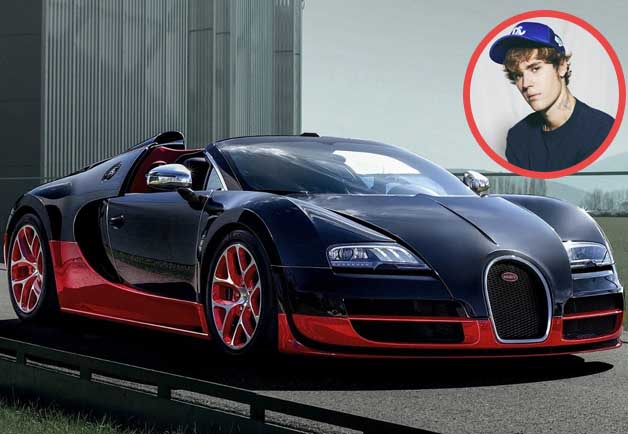 Justin Bieber Bugatti Veyron Grand Sport