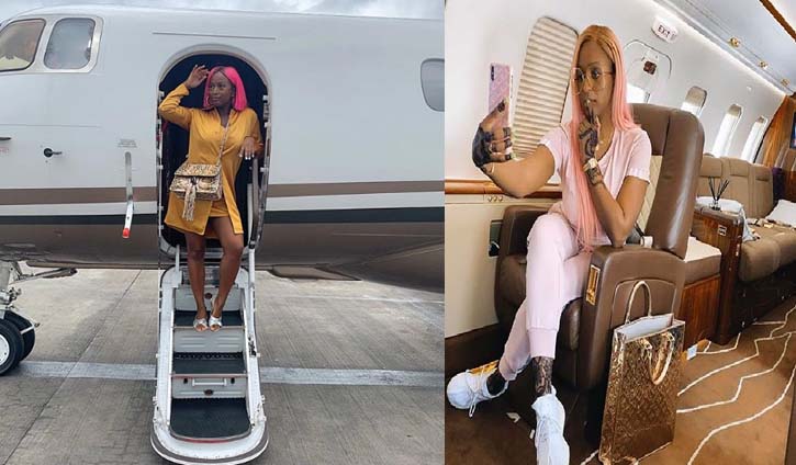 DJ Cuppy Private Jet