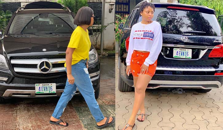 Mercedes Benz GL450 regina daniels