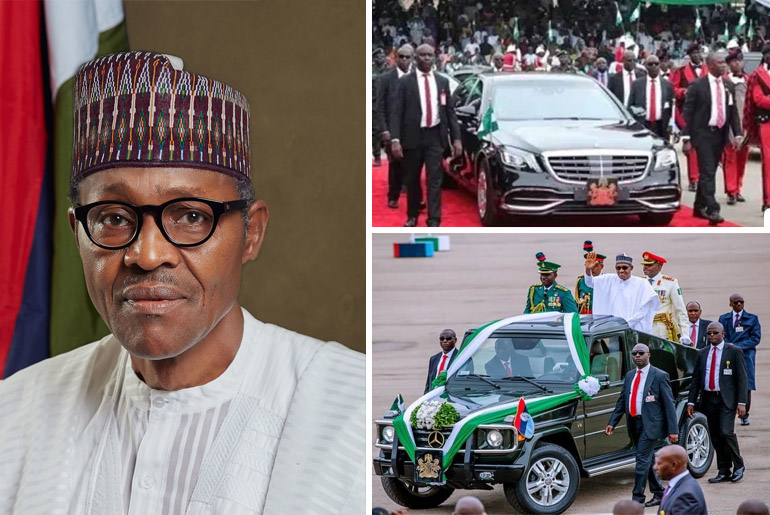 President Muhammadu Buhari of Nigeria cars