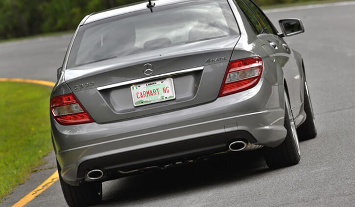 2011 Mercedes Benz c300 back view