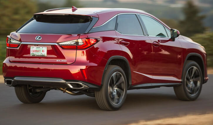 2017 Lexus RX 350 back view