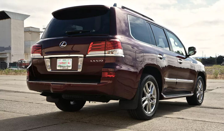 2014 Lexus Lx 570 back view