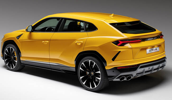 2020 lamborghini urus back view