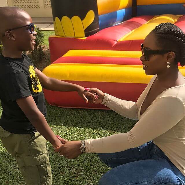 Jackie B Bbnaija and Son