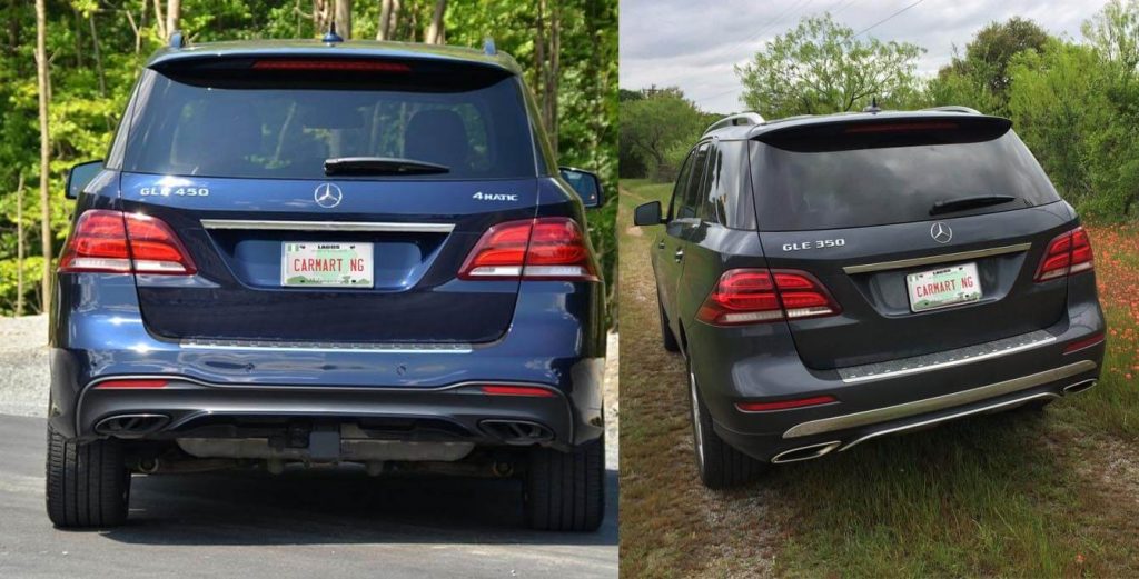 Mercedes Benz GLE 350 vs Mercedes Benz GLE 450 prices