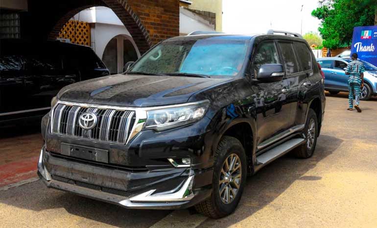 Governor Akeredolu presents 2020 Prado SUV to Ondo Deputy Speaker