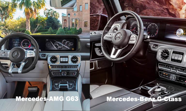 Mercedes-Amg G63 Vs 2021 Mercedes-Benz G-Class Interior 