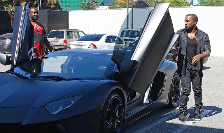 kanye west Lamborghini Aventador