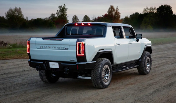  2022 GMC Hummer EV “Super Truck back view