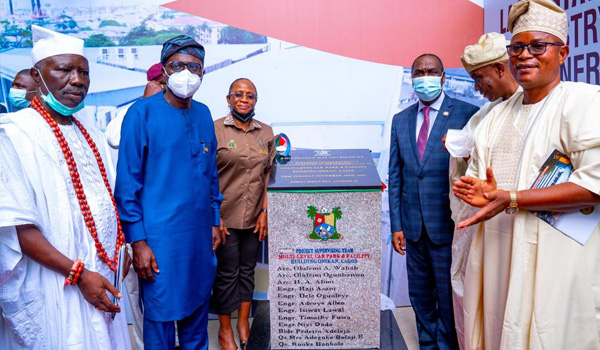 Sanwo Olu Commissions Multi-Storey Car Park In Onikan, Lagos