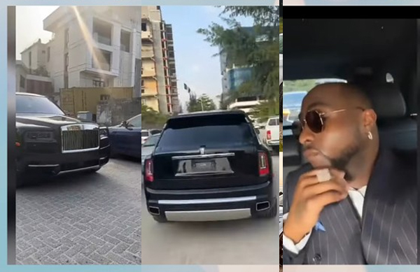 Davido's N240 Million 2021 Rolls Royce Cullinan Has Finally Arrived In Lagos