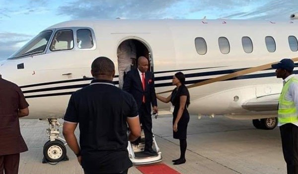 Godswill Akpabio Private Jet