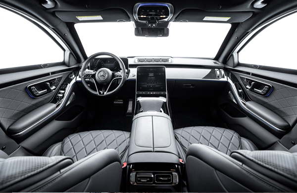 Armored Mercedes S-Class interior