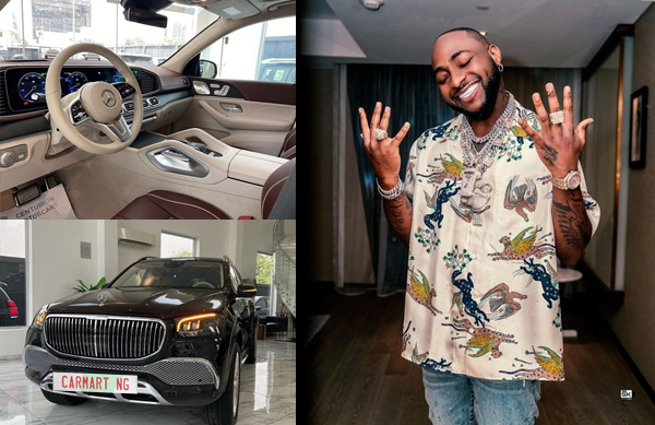 Davido buys Mercedes Benz Maybach 2022 SUV worth 148,9 million