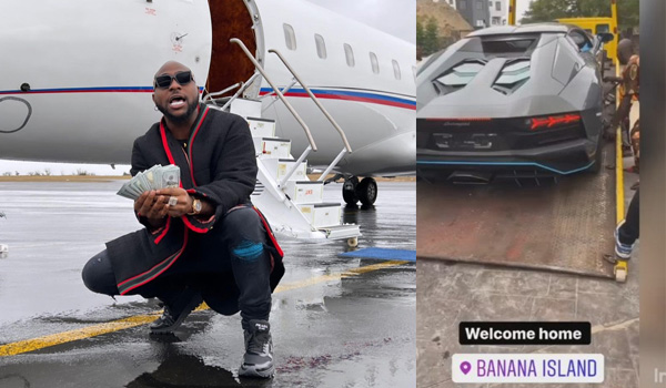 Davido takes Finally takes delivery of his N275M Lamborghini Aventador