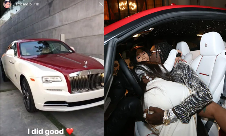 cardi B Customized Rolls-Royce Wraith