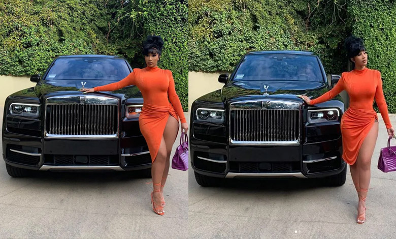 cardi B Rolls Royce Cullinan 