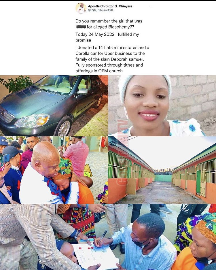 Apostle Chibuzor Chinyere Gifts Deborah’s Family New Car