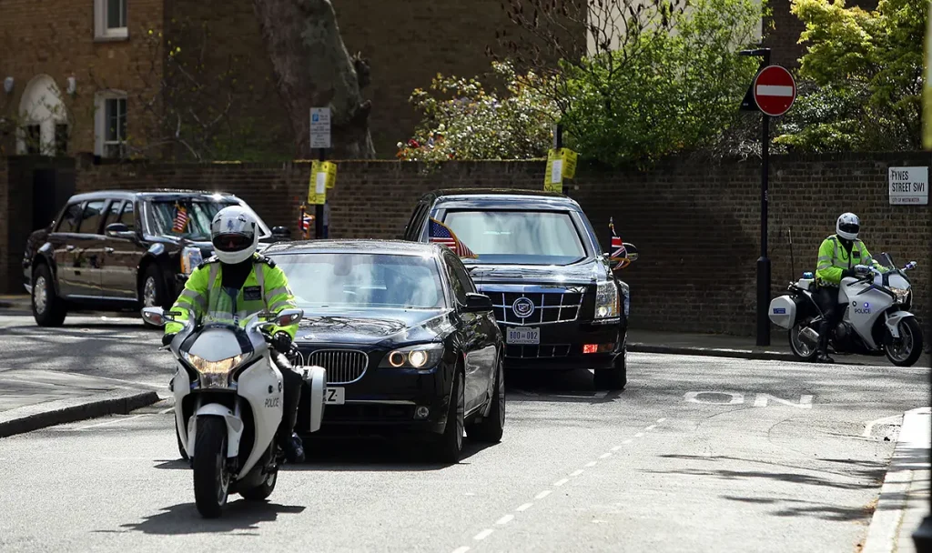 The United State’s President Motorcade