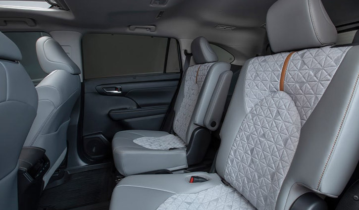 2022 Toyota Highlander side view interior