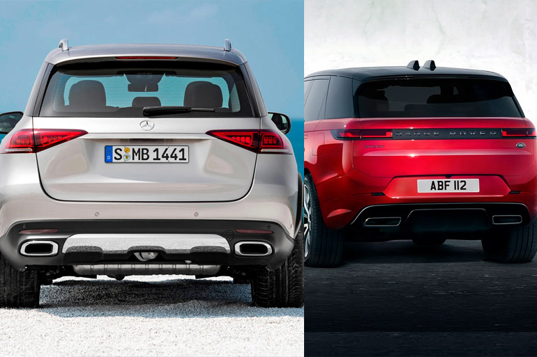 2023 Range Rover Sport Vs 2022 Mercedes Benz Gle back view