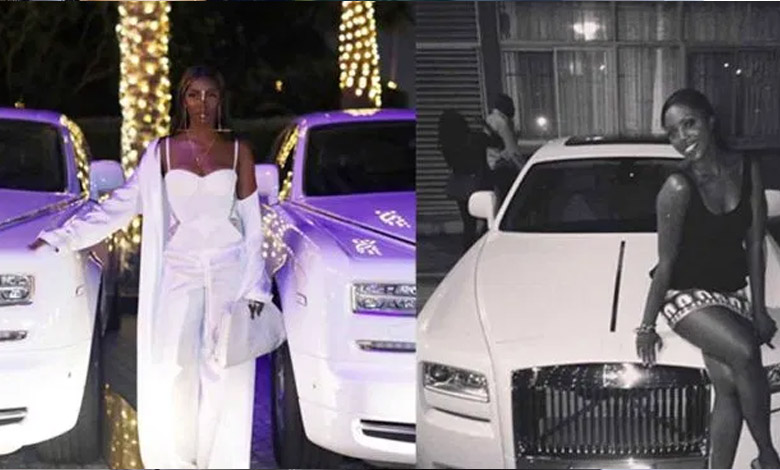 tiwa savage rolls royce