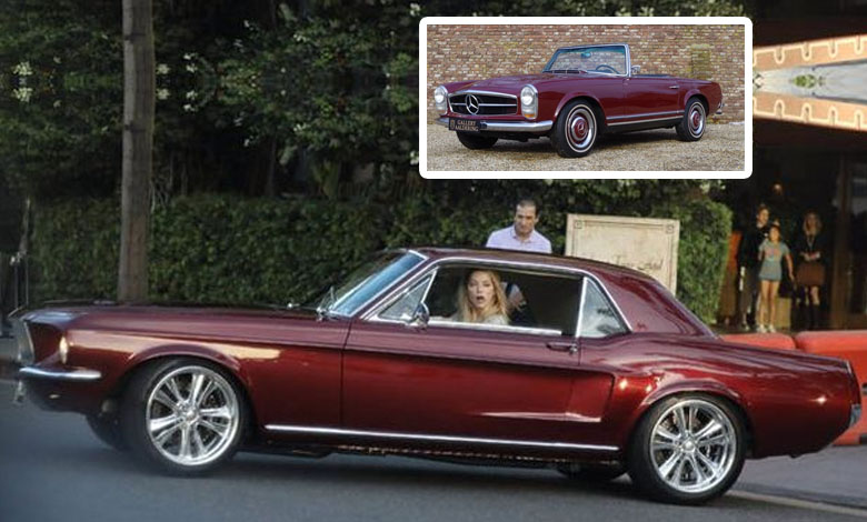 AMBER HEARD 1967 MERCEDES 250SL 