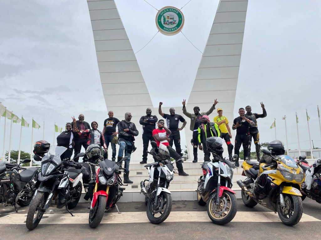 Kunle Adeyanju Ride with the Metallic Bikers Club Lagos