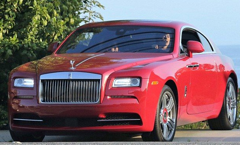 Kylie Jenner Red Rolls Royce Wraith