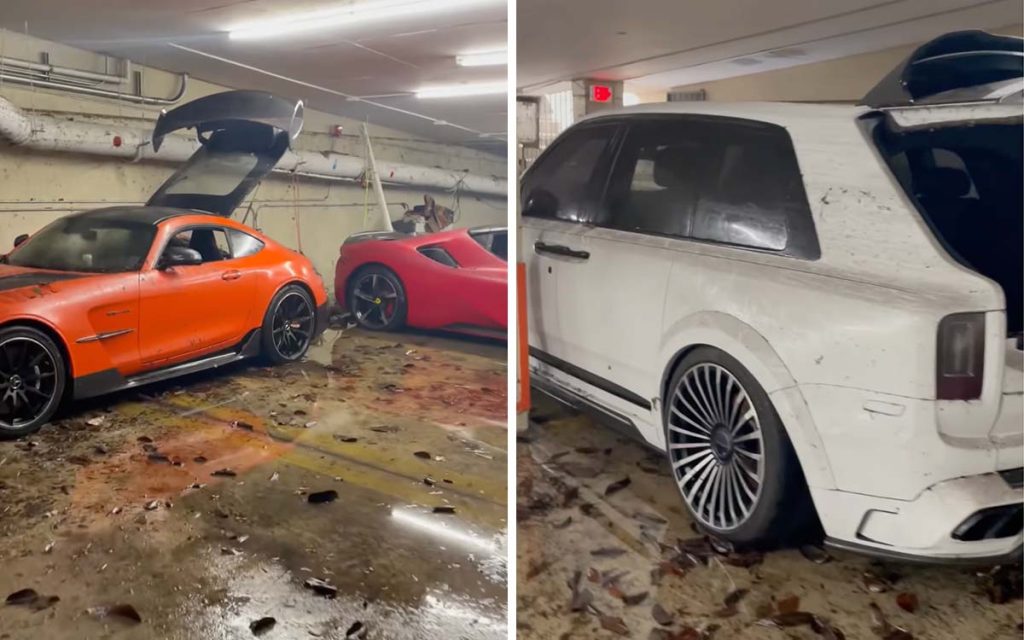 $3 Million supercars destroyed by flood