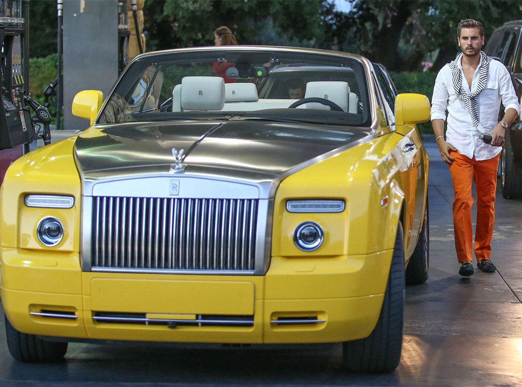 Scott Disick Rolls Royce Dawn