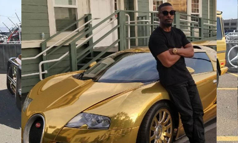 jamie foxx GOLD BUGATTI VEYRON