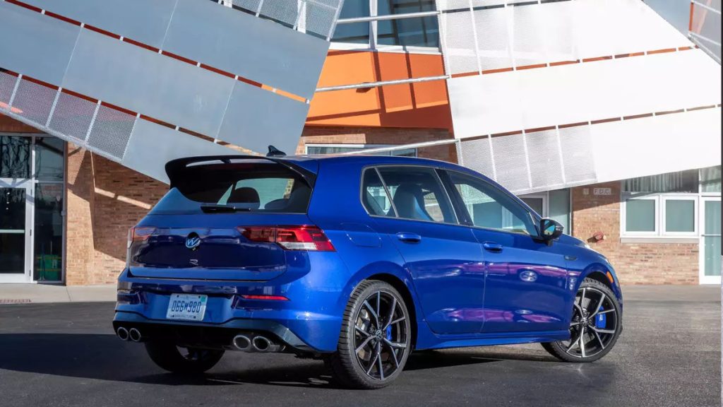 2022 Volkswagen Golf R back view