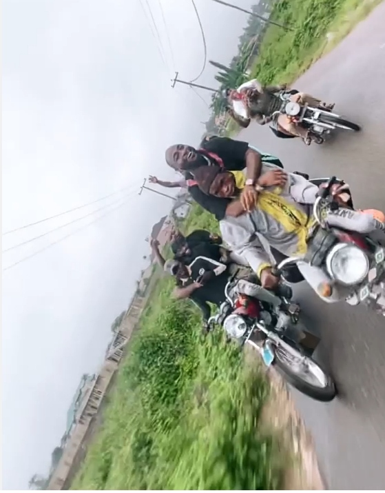 Davido Rides On Bike To Celebrate Adelekes