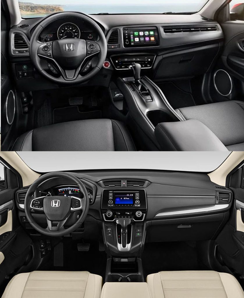 2022 Honda HR-V vs 2022 Honda CR-V Interior