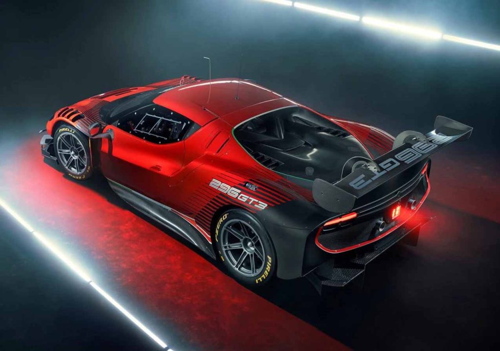 Ferrari unveils 296 GT3 race car, will replace 488 GT3