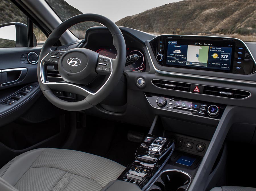 Interior look of the 2023 Hyundai Sonata