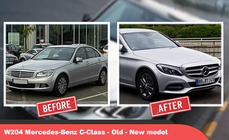 W204 Mercedes-Benz C-Class - Old - New model