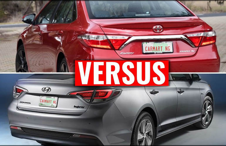 2015 Hyundai Sonata Vs. 2015 Toyota Camry back view