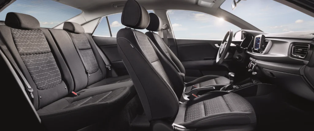 Seating Arrangement Inside The Kia Rio