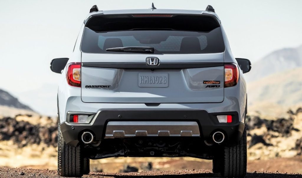 Back view of the 2023 Honda Passport