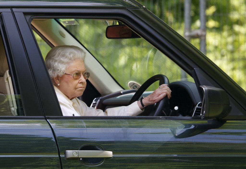 Queen Elizabeth II While Driving