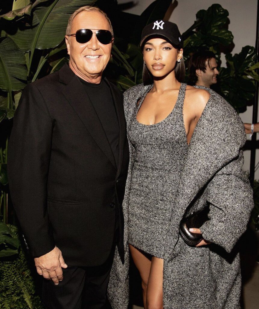 Lori Harvey & Michael Kors at the New York Fashion Week