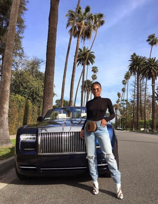 Lori Harvey's Rolls Royce Ghost