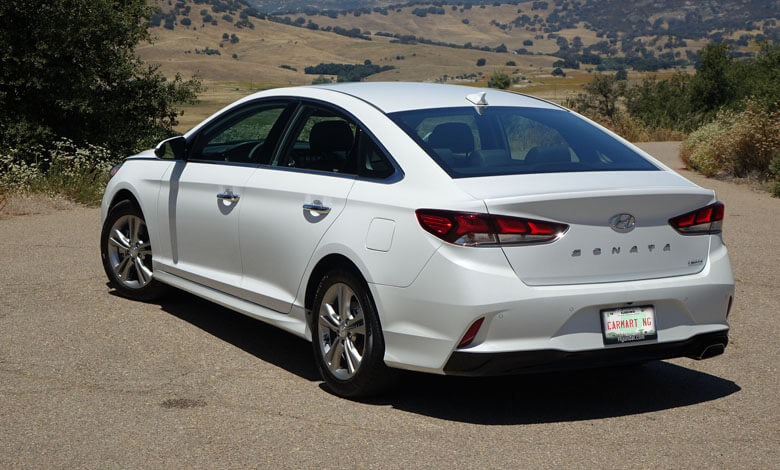 2018 hyundai sonata back view