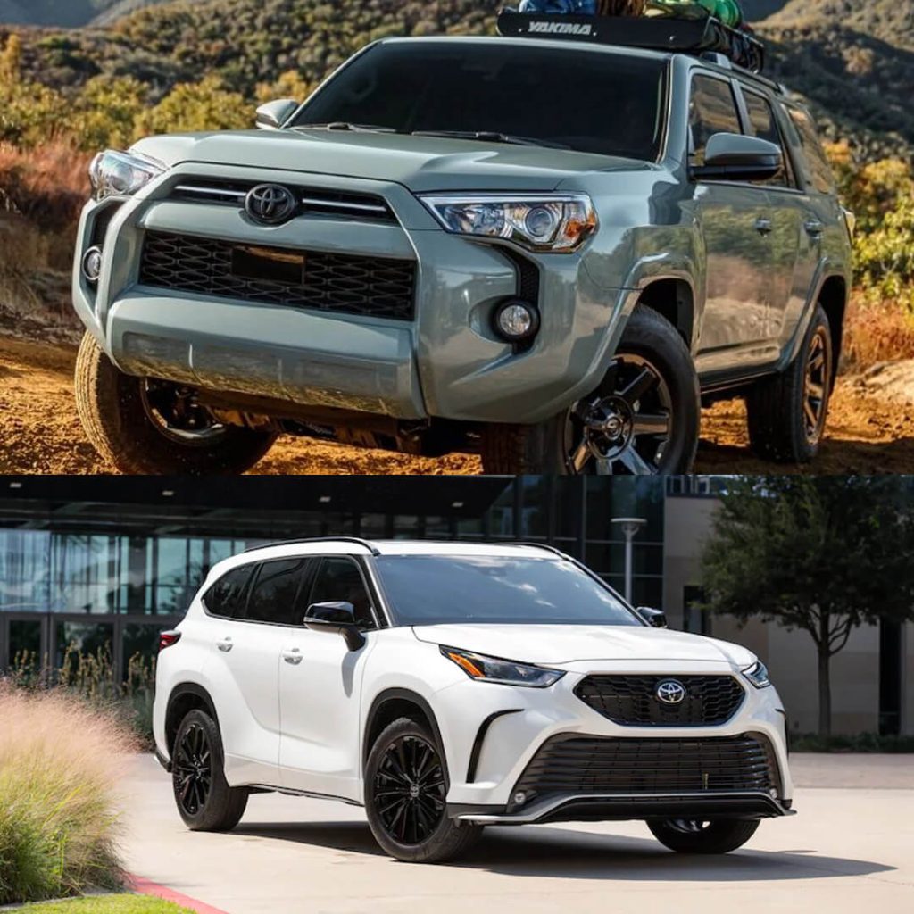 2023 toyota 4runner and 2023 Toyota Highlander