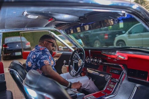 inside Kunle's 1965 Ford Thunderbird