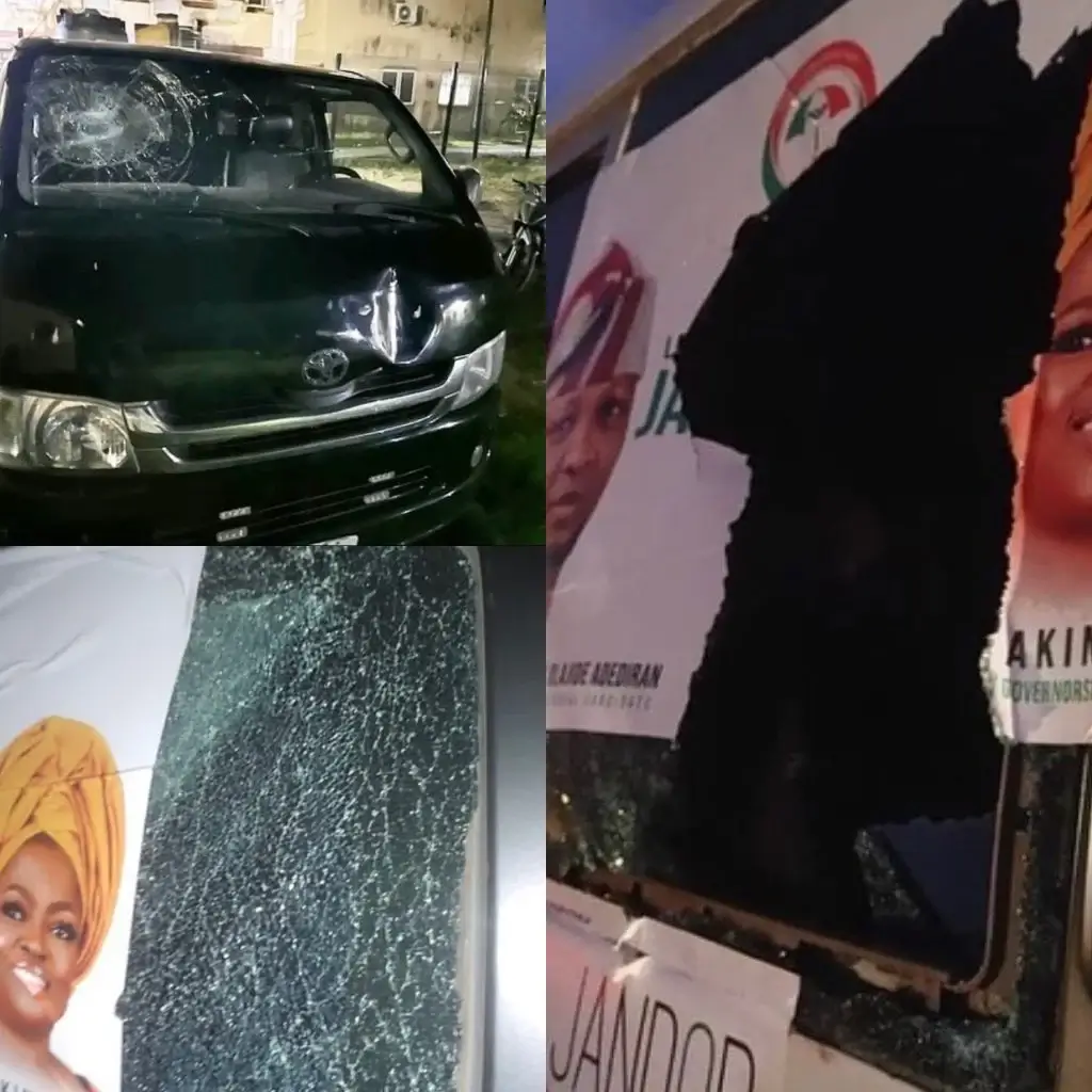 Jandor-Funke Campaign Convoy Attacked In Lagos