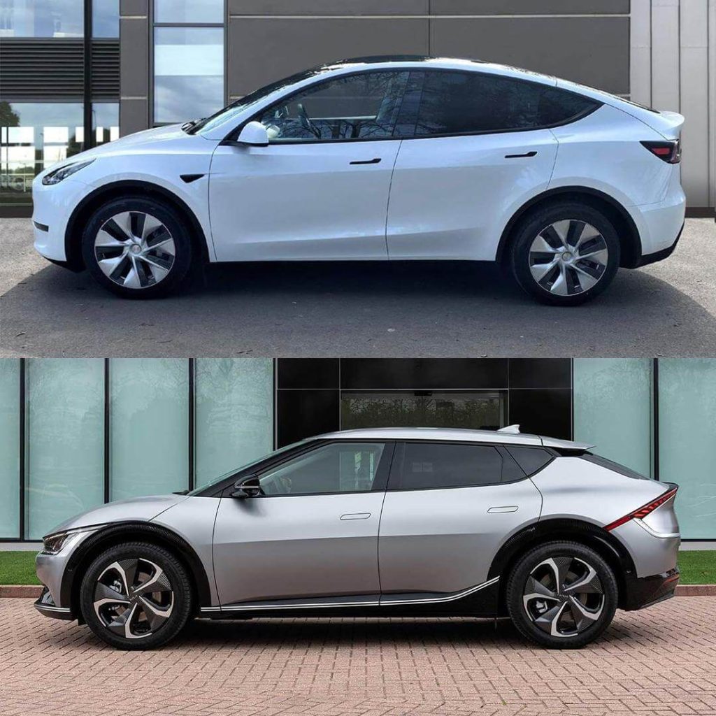 Kia EV6 and Tesla Model Y